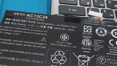 Ремонт ноутбуков Acer. Профилактика. Замена АКБ.