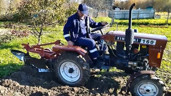 Пахота минитрактора видео минитрактора новые продажа