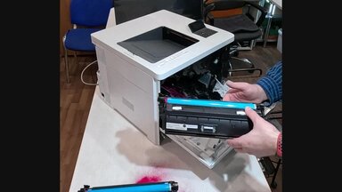 Проверка до профилактики принтера