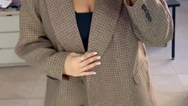 Жакет из полушерстяной костюмной ткани