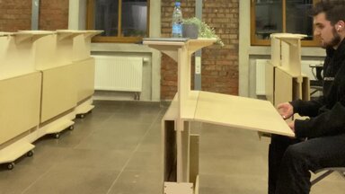 Мобильные столы для коворкинга
