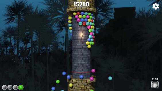Bubble Tower 3D — гуляць анлайн бясплатна на сэрвісе Яндекс Игры