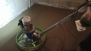 Финишная затирка вертолётом
