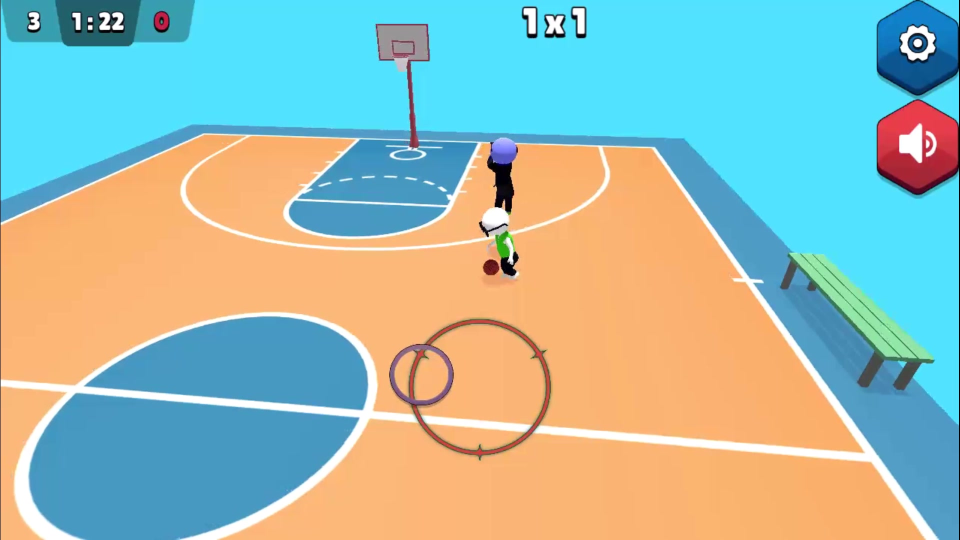 Street Basketball Courts Peak — play online for free on Yandex Games