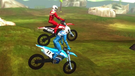 Dirt Bike Max Duel — играть онлайн бесплатно на сервисе Яндекс Игры