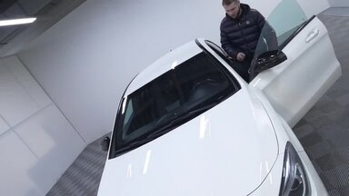 Замена цвета виниловой пленкой Mercedes CLA 200
