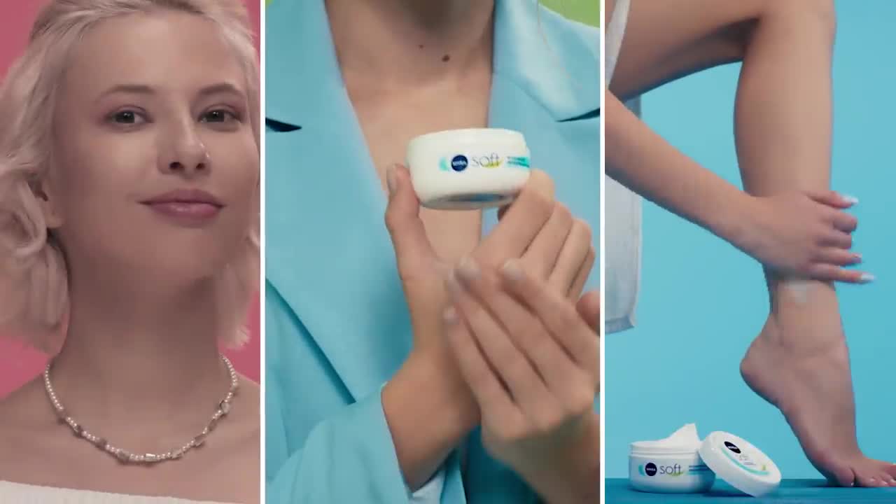 Интенсивный увлажняющий крем NIVEA Soft для лица, рук и тела с маслом жожоба и витамином Е — фото 1