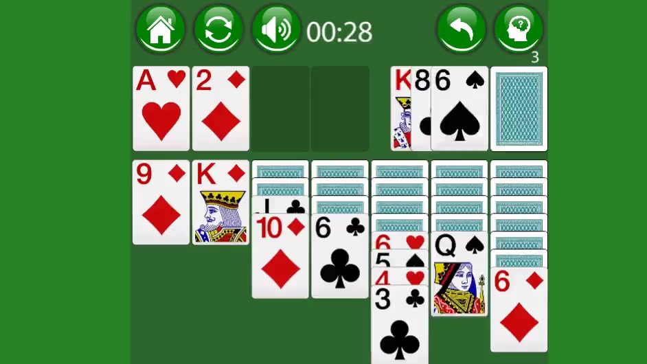 Klondike Solitaire — play online for free on Yandex Games