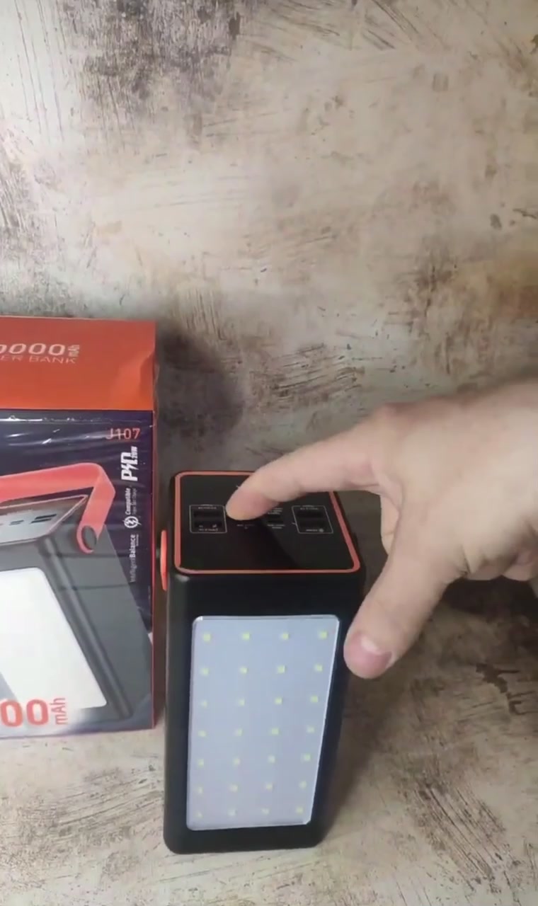Портативный аккумулятор Hoco J107 Super, 90000mAh, 22.5W, черный — фото 1