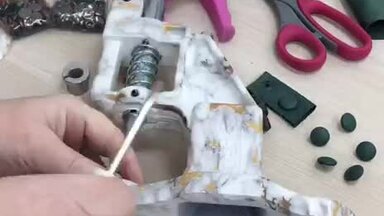 Обтяжка и установка кнопок