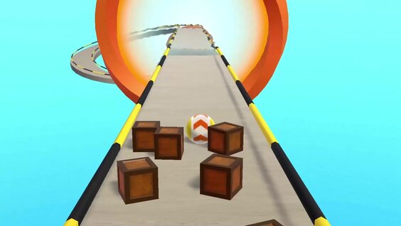 Roll a ball by physics!