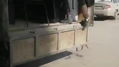 Разгрузка газели