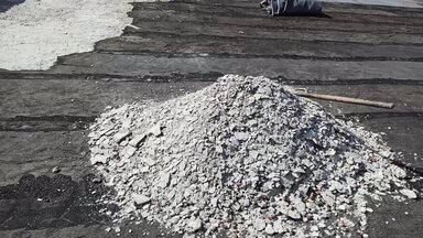 Начало работ, подготовка кровли.