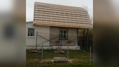 Замена крыши мансардного этажа