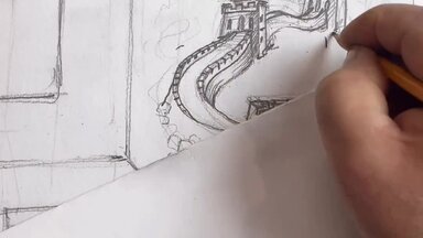 Рисую эскиз для заказчика