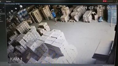 Работа грузчиков на складе