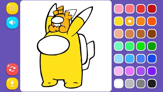 Among Us - Coloring book for kids — play online for free on Yandex Games