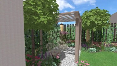 Ландшафтный дизайн таунхауса