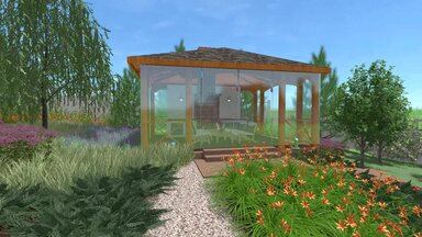 Ландшафтный дизайн участка с перепадом рельефа