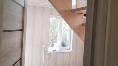 Полная замена электрики в дачном домике в пластиковых кабель-каналах.