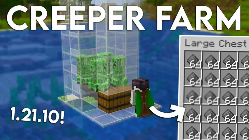NEW Updated Minecraft 1.21.10 Creeper Farm Tutorial - Yandex Video ...