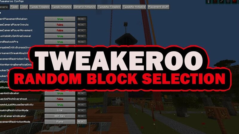 Minecraft Random Block Placement Tweakeroo Mod - Смотреть онлайн в ...
