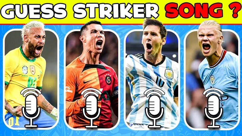 Guess TOP Striker by His SONG Guess Footballer’s Song | Ronaldo Sing ...