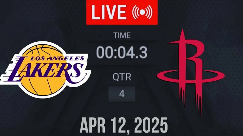 NBA LIVE! Houston Rockets vs Los Angeles Lakers | April 12, 2025 ...