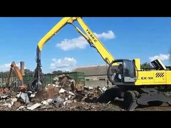 Новый грейфер SG.MMG.1-600 на перегружателе ТВЭКС