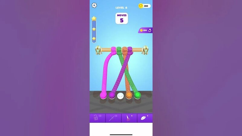 Tangle Master 3D untangle rope game level 8 - Смотреть онлайн в поиске ...