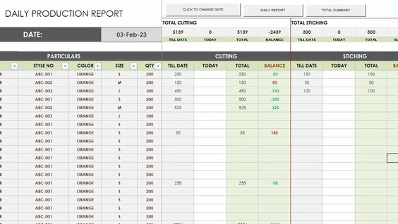 Efficient Daily Production Report (DPR) : Excel Template Tutorial for ...