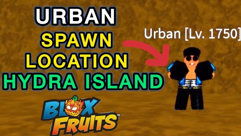 ALL Urban Spawn Locations in Hydra Island (Blox Fruits) | Find Urban ...