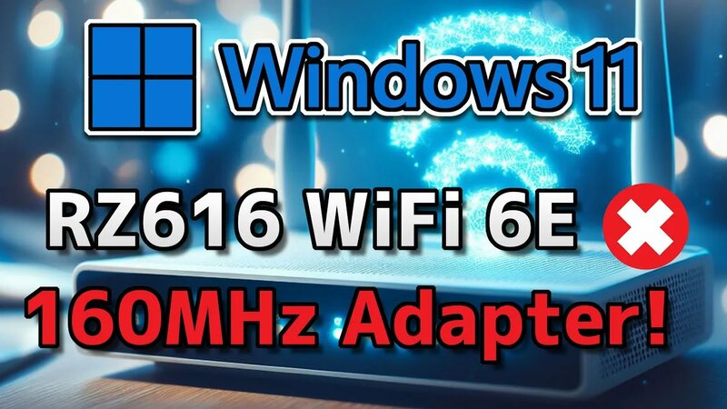 Rz616 WiFi 6E 160MHz Adapter Not Working Error Code 10/43/45/56/39 On ...