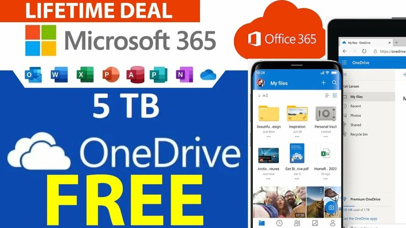 Free Microsoft Office 365 & 5TB OneDrive Storage | Free 5TB Cloud ...