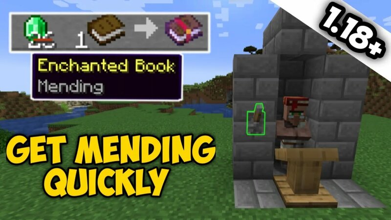 How to get Mending Enchantment Quick & Easily in Minecraft PE/Bedrock ...