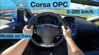 Opel Corsa OPC 1.6 Turbo (141 kW) POV Test Drive + Acceleration 0-200 km/h