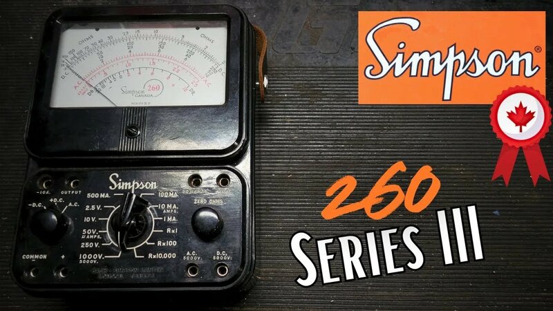 Simpson 260 Series III Analog Volt-Ohm-Milliammeter / Multimeter - Made ...