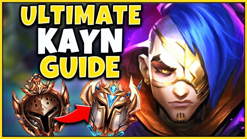 RANK 1 KAYN* THE Ultimate Season 10 KAYN Guide (Runes, Items, Pathing ...