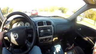 2001 Mazda Protege 2.0 5spd Highway Drive Test Drive 190k miles