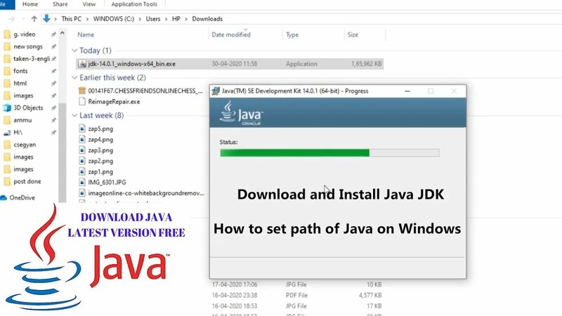 How to download and install Java JDK on Windows 7/8/10 - Set path in ...