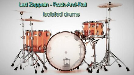 Led Zeppelin - Rock And Roll - isolated drum track (drums only).