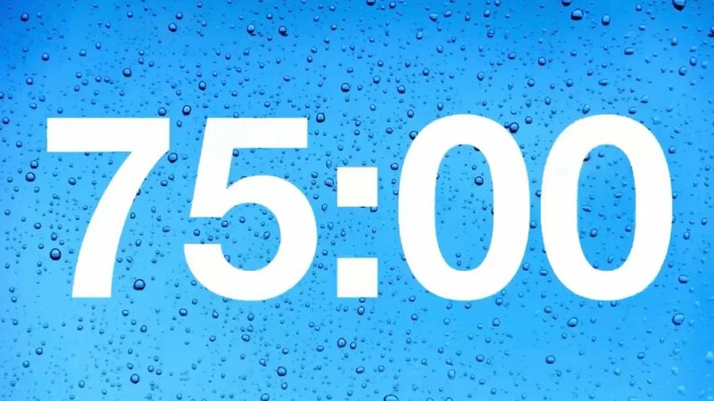 timer - 75 minute countdown with rain sound - Смотреть онлайн в поиске ...