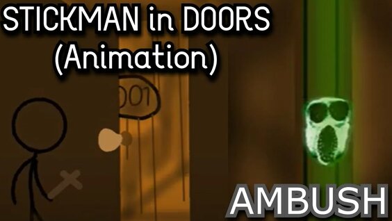 AMBUSH AND OLD AMBUSH ATTACK AT THE SAME TIME! ROBLOX DOORS ANIMATION 