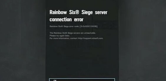 R6:Siege connection error FIX! 2024 (Fix 3-0x00030086 and other ...