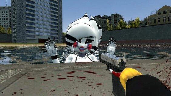 Garry's mod [FNaF] Cally3D Marie Bikini Ragdoll