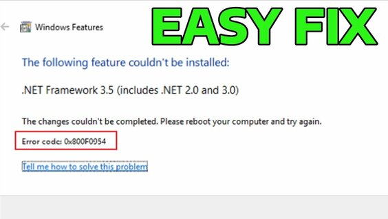 How To Fix .NET Framework 3.5 Error 0x800F0954 in Windows - Yandex ...