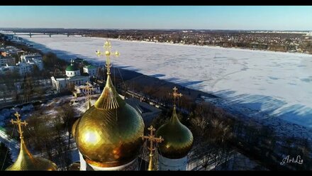 Родной Ярославль Зимняя набережная
