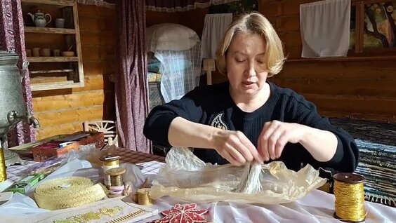 Золотное шитьё, рассказывает Аглая Липина — Видео от Национальный музей Республики Татарстан
