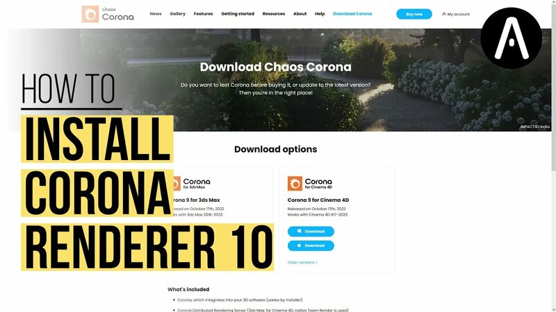 How to Install Corona Renderer 10 and the Offline Material Library ...
