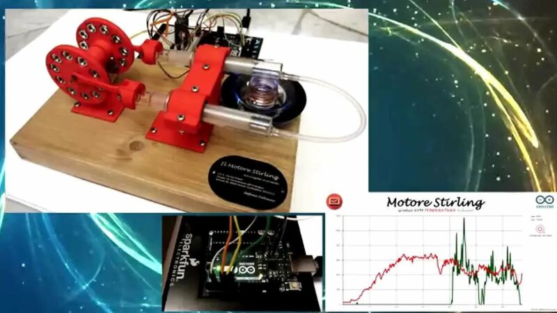 3D Printed Stirling Engine with Arduino Real Time Graph - Yandex Video ...